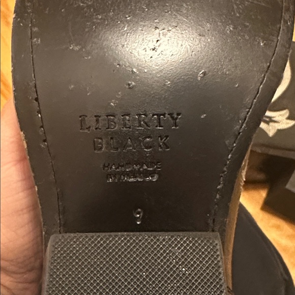 Liberty Black Simone Stitched Ankle Boot Sz 9 - Picture 10 of 13